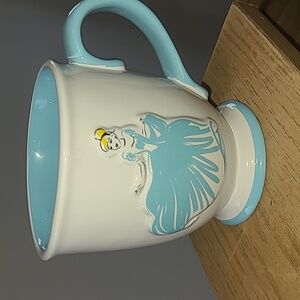Cinderella Themed Blue and Cream Mug